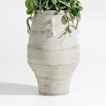 Cannes 29" Earthenware Indoor/Outdoor Planter by Laura Kim