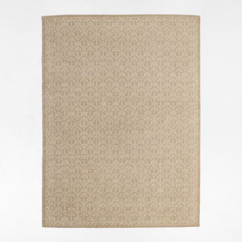 Cannes Wool Traditional Beige Area Rug 10'x14' - image 1 of 4