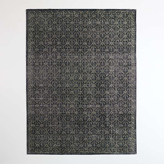Cannes Wool Traditional Hand-Knotted Blue Area Rug 12'x15'