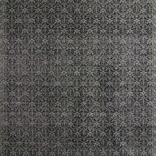 Cannes Wool Traditional Hand-Knotted Blue Rug Swatch 12"x18"