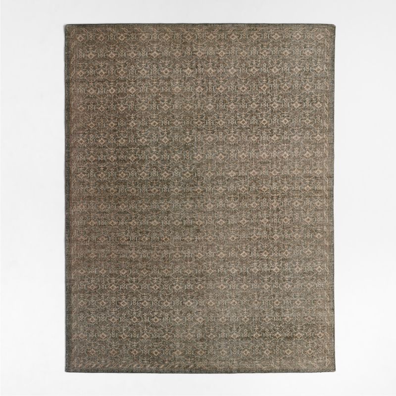 Cannes Wool Traditional Green Area Rug 6'x9' - image 1 of 4