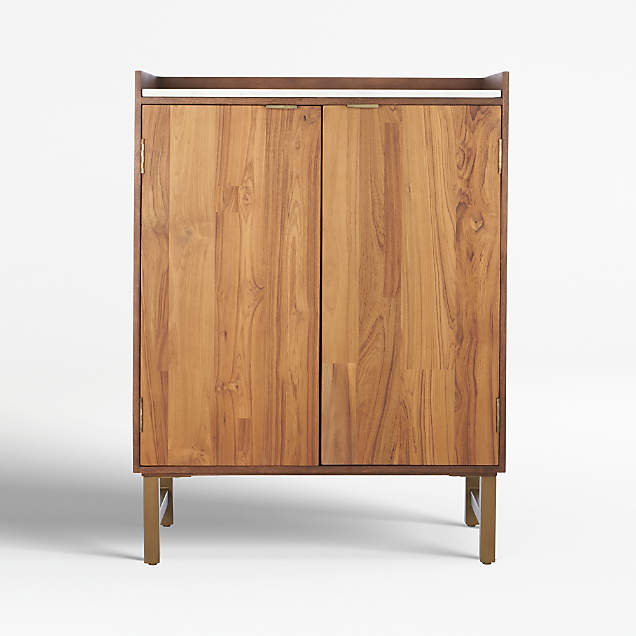 Freda Bar Cabinet with Storage + Reviews | Crate & Barrel Canada