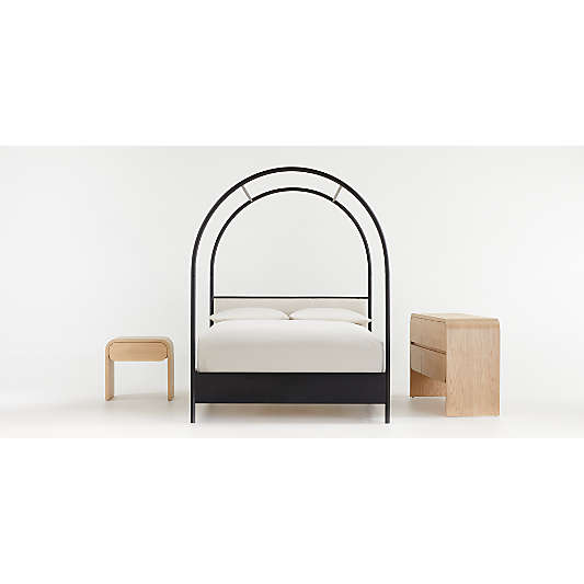 Canyon Arched Canopy Bed with Upholstered Headboard by Leanne Ford