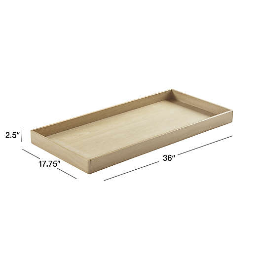 Canyon Natural Wood Baby Changing Table Topper by Leanne Ford