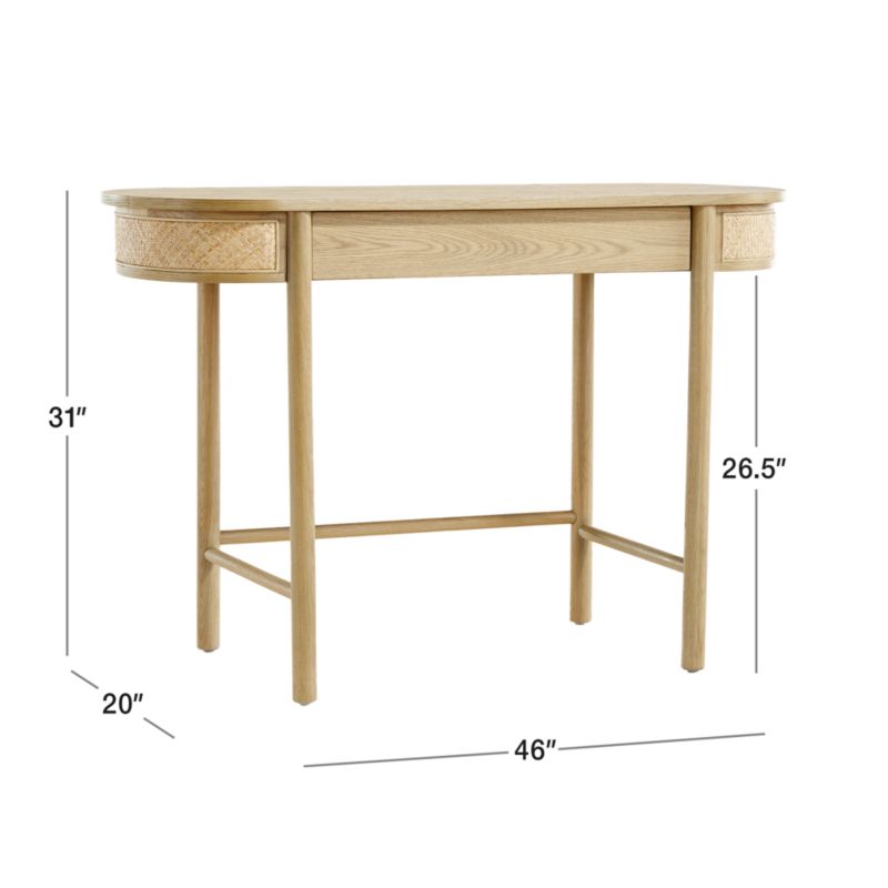 View Canyon Natural Wood Kids Desk with Drawer by Leanne Ford - image 2 of 15