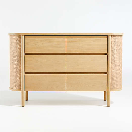 Canyon Natural Wood Wide 6-Drawer Kids Dresser by Leanne Ford