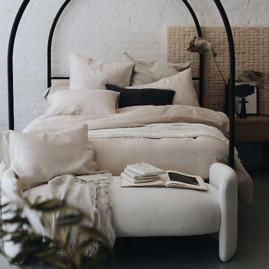 Canyon Arched Canopy Bed with Upholstered Headboard by Leanne Ford