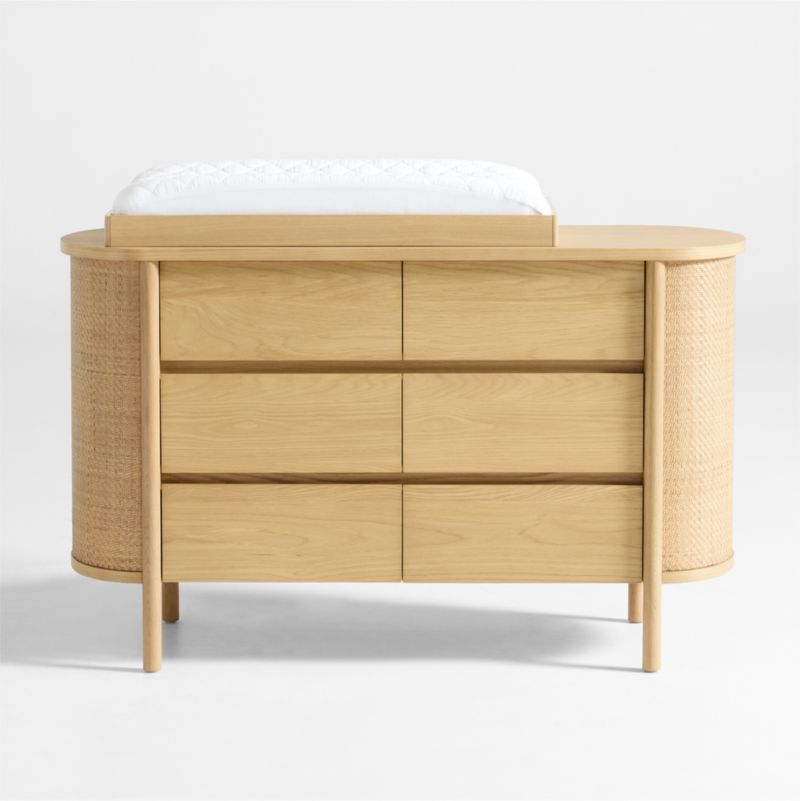 Canyon Natural Wood Wide Kids Dresser and Changer Table Topper - image 0 of 18