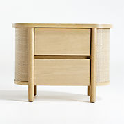 Canyon Natural Wood 2-Drawer Kids Nightstand by Leanne Ford