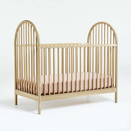 Canyon Natural Spindle Wood Convertible Baby Crib by Leanne Ford