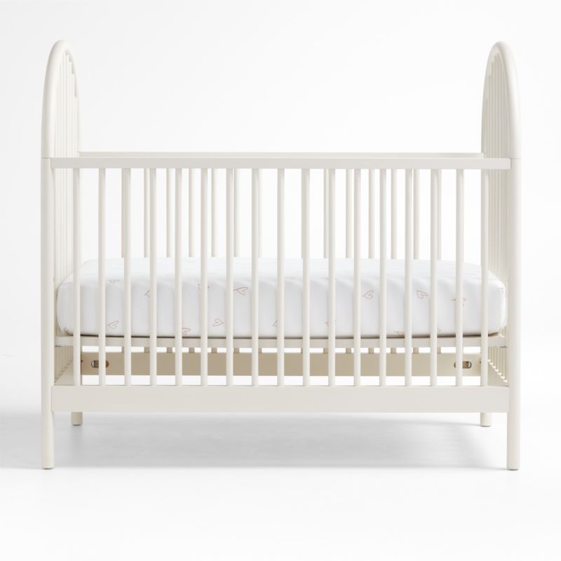 Canyon WarmWhite Spindle Wood Convertible Baby Crib by Leanne Ford Crate & Kids Canada