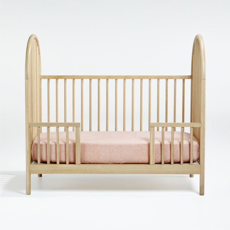 Canyon Natural Spindle Wood Convertible Baby Crib with Toddler Bed Rail by Leanne Ford - image 2 of 19