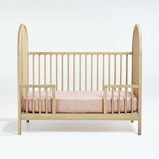 Canyon Natural Spindle Wood Convertible Baby Crib with Toddler Bed Rail by Leanne Ford