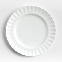Capella White Bone China Dinner Plate + Reviews | Crate & Barrel