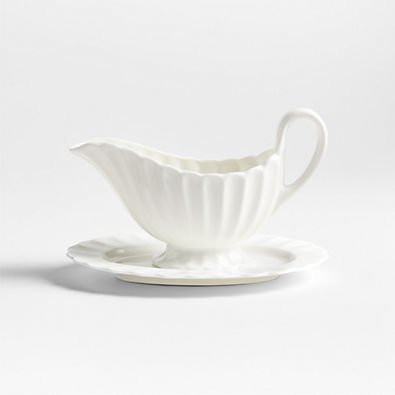 View Capella White Bone China Gravy Boat details
