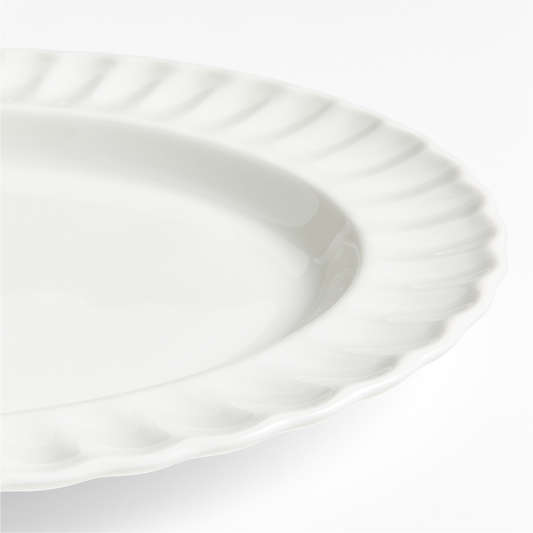 Capella White Bone China Platter