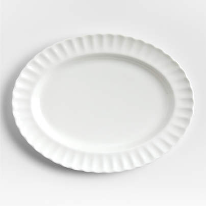 Capella White Bone China Platter