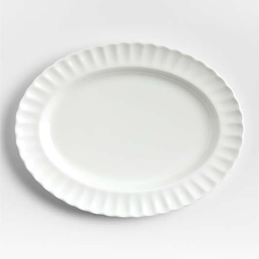 Capella White Bone China Platter