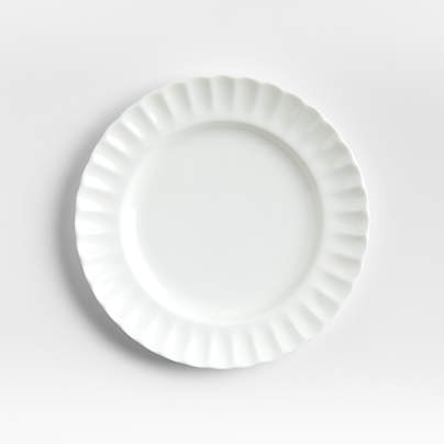 Capella White Bone China Salad Plate