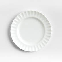Capella White Bone China Salad Plate + Reviews | Crate & Barrel