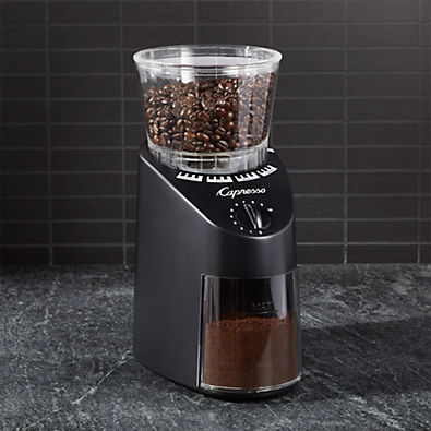 View Capresso ® Infinity Black Conical Burr Grinder details