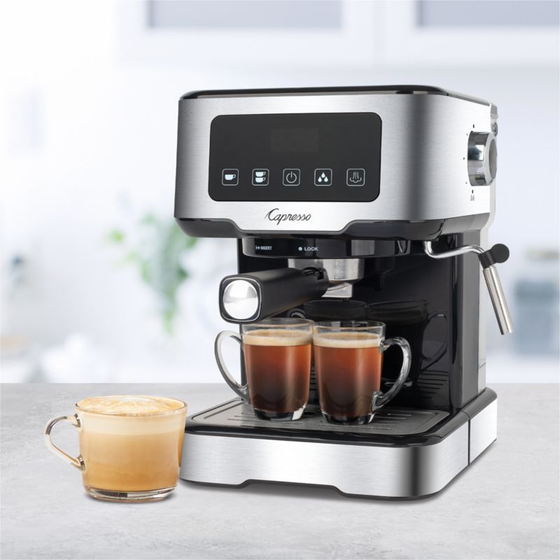 Capresso Café Stainless Steel TS Touchscreen Espresso Machine | Crate ...