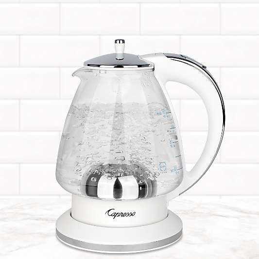 Capresso ® H20 White Electric Glass Tea Kettle