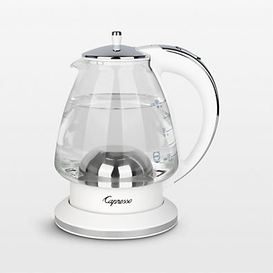 View Capresso ® H20 White Electric Glass Tea Kettle details