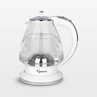 Capresso ® H20 White Electric Glass Tea Kettle