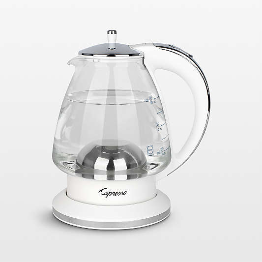 Capresso ® H20 White Electric Glass Tea Kettle