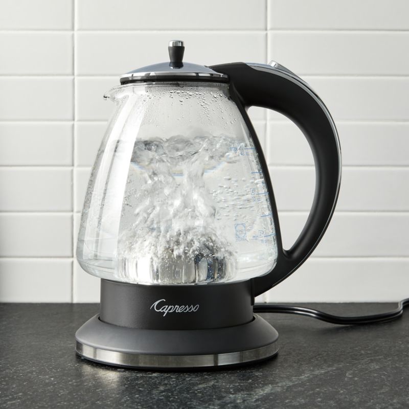 White glass clearance kettle