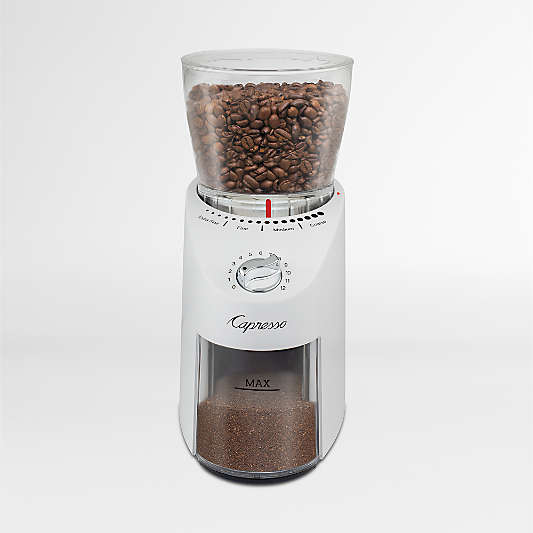 Capresso ® Infinity Plus White Conical Burr Grinder