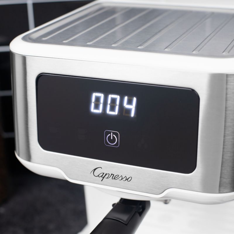 Capresso Cafe TS Touchscreen White Espresso Machine + Reviews Crate