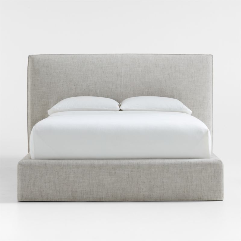 Capri Earth Slipcovered Queen Bed