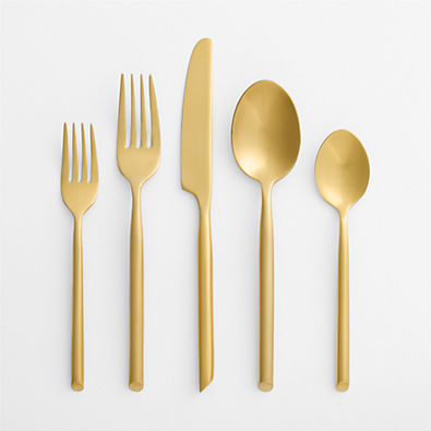 View Capri Gold 5-Piece Flatware Place Setting details