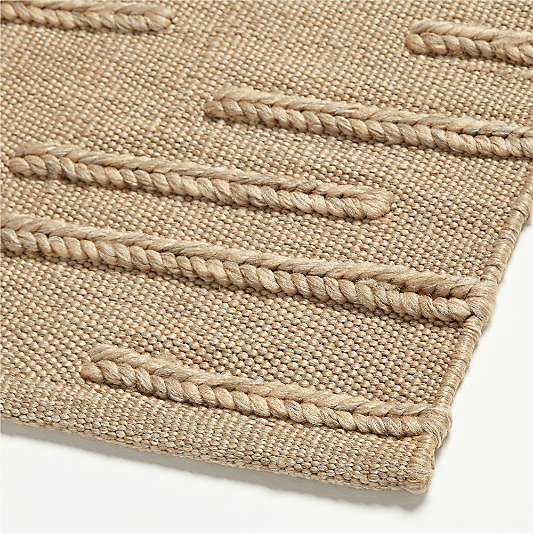 Capri Performance Indoor/Outdoor Sand Brown Area Rug 10'x14'