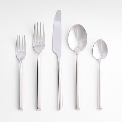 View Capri Silver 5-Piece Flatware Place Setting details