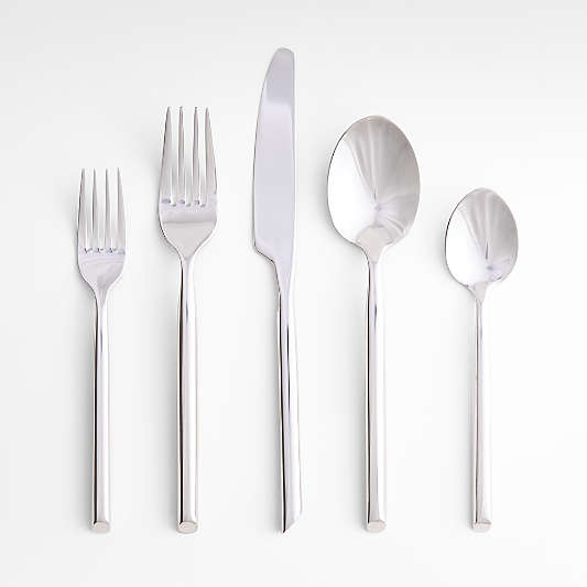 Capri Silver 5-Piece Flatware Place Setting