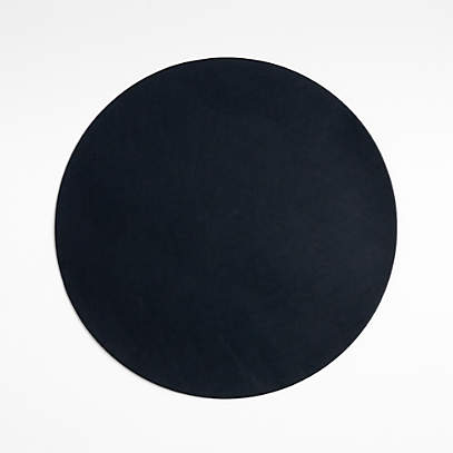 Anzalone Leather/Faux Leather Round Placemat