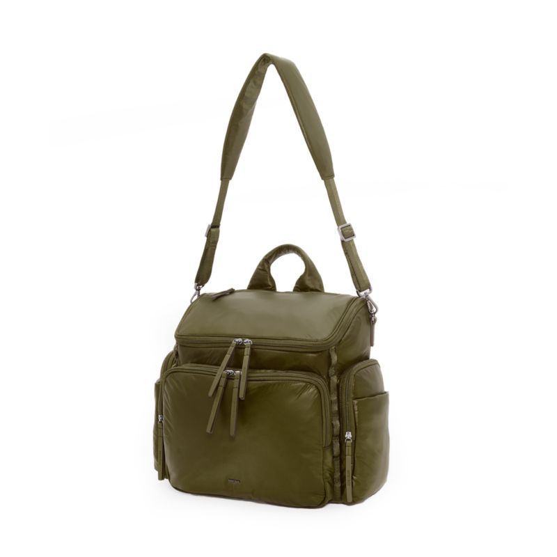 Caraa Large Olive Green Nylon Baby Diaper Bag - image 3 of 4