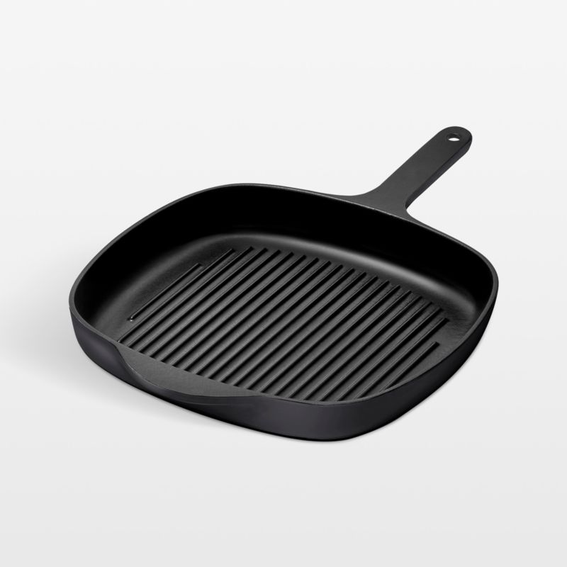 Caraway 10.5" Charcoal Enameled Cast Iron Grill Pan - image 0 of 2