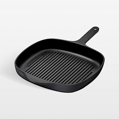 View Caraway 10.5" Charcoal Enameled Cast Iron Grill Pan details