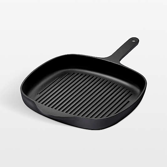 Caraway 10.5" Charcoal Enameled Cast Iron Grill Pan