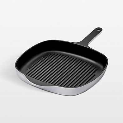View Caraway 10.5" Grey Enameled Cast Iron Grill Pan details