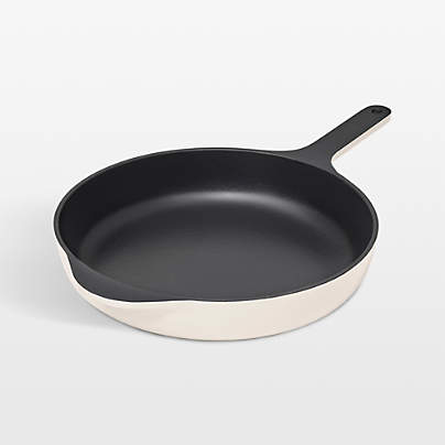 Caraway ® 10.5" Cream Enameled Cast Iron Skillet