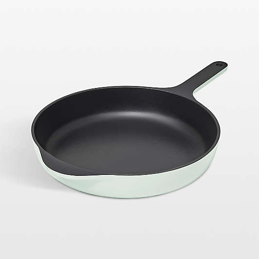 Caraway ® 10.5" Light Mist Enameled Cast Iron Skillet