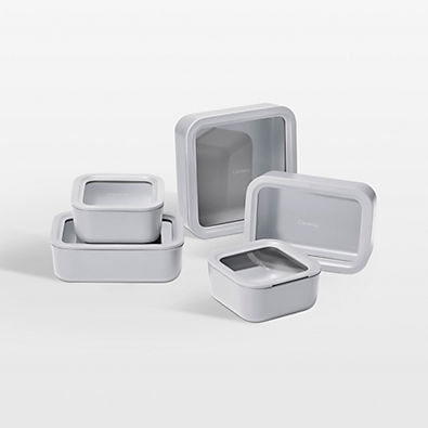 View Caraway ® Grey 13-Piece Glass Food Storage Set details