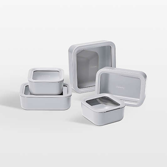 Caraway ® Grey 13-Piece Glass Food Storage Set