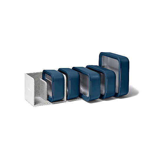 Caraway ® Navy 13-Piece Glass Food Storage Set