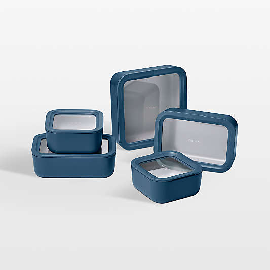 Caraway ® Navy 13-Piece Glass Food Storage Set